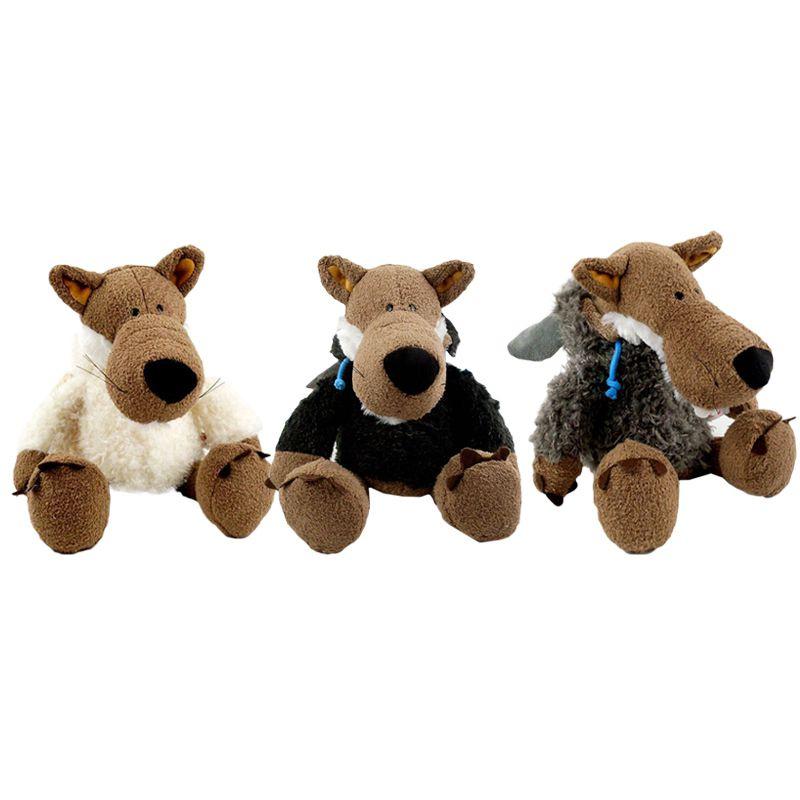 Очаровательные Германия Супер Милые Плюшевые Игрушки Волки с Шапкой для Уютного Домашнего Декора Подарки