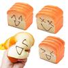 Cartoon Toast Squeeze Toy Soft Mochi Squish Foam Toy New Stress Squeeze Toy  for Kids Adult