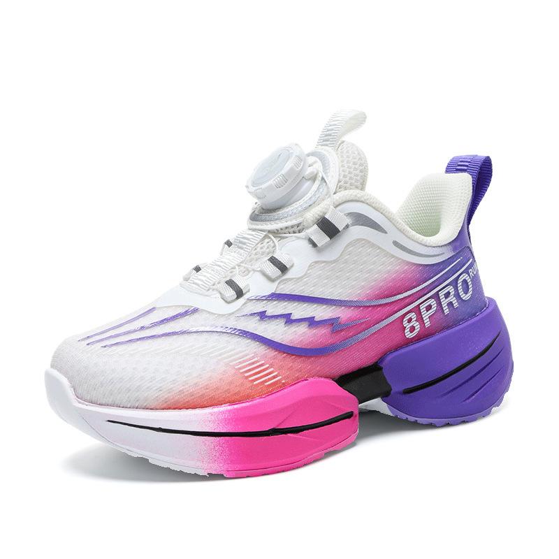 Breathable red rabbit 8pro rotating button classmate lightweight shock absorption rebound non-slip running shoes male and female students sports shoes