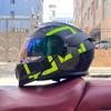 Motorcycle Helmet Uncovered Helmet Men's and Women's Full Helmet Bluetooth Personalized Four Seasons Locomotive Big Tail