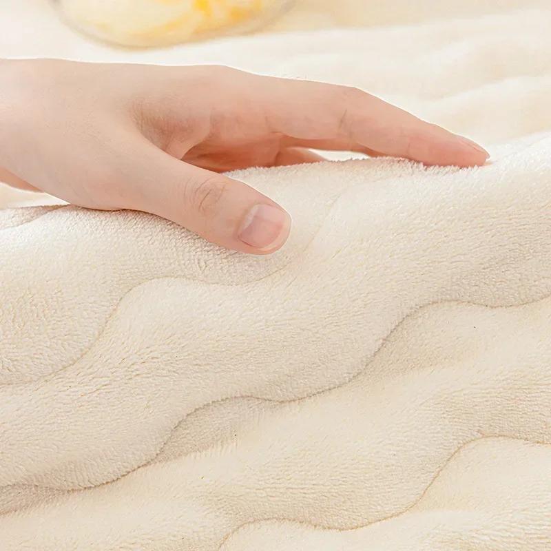 Water Ripple Plush Sofa Cover Thicken Soft Towel Universal Non-slip Sofa Mat Pad Winter Washable Couch Slipcovers Living Room