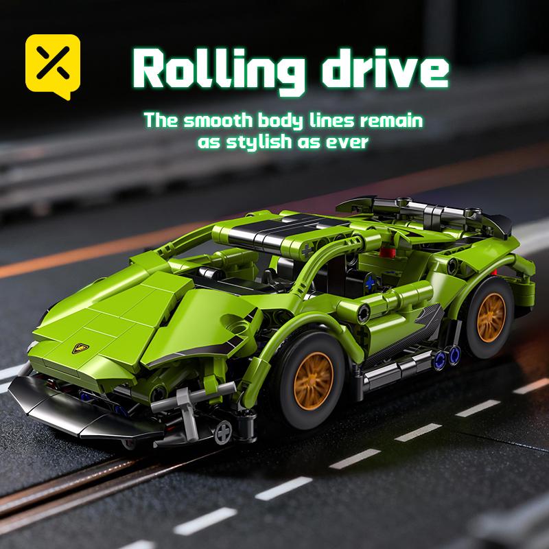 Набор строительных блоков ToylinX Технический гоночный автомобиль 321 деталь Спортивный автомобиль Модель для сборки своими руками Игрушечные машинки для мальчика Подарок на день рождения