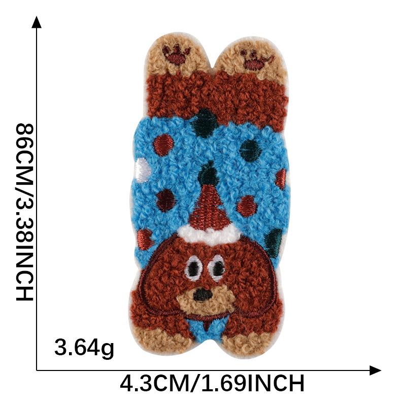 Embroidery Label Embroidery Patch Chenille Patch Cartoon Animal Mobile Phone Case Accessories Towel Embroidery Cloth Sticker
