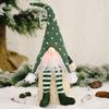 Charming Forest Santa With Lights Hanging Legs Doll For Creative Holiday Decor