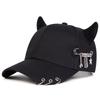 Men's and Women's Hip-hop Baseball Duckbill Cap Outdoor Street Rings Hat