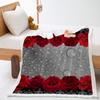 Blanket Rose Plant Blanket Lamb Fleece Crystal Fleece Blanket Blanket Universal