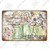 Decor Mason Jar Flower Vintage Tin Sign Retro Sunflower Metal Signs for Farmhouse Decor Home Garden Living Room Wall Decor