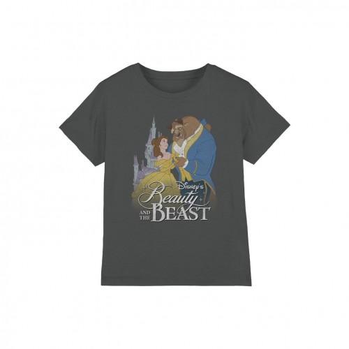 Beauty And The Beast Childrens/Kids Belle Beast Castle T-Shirt