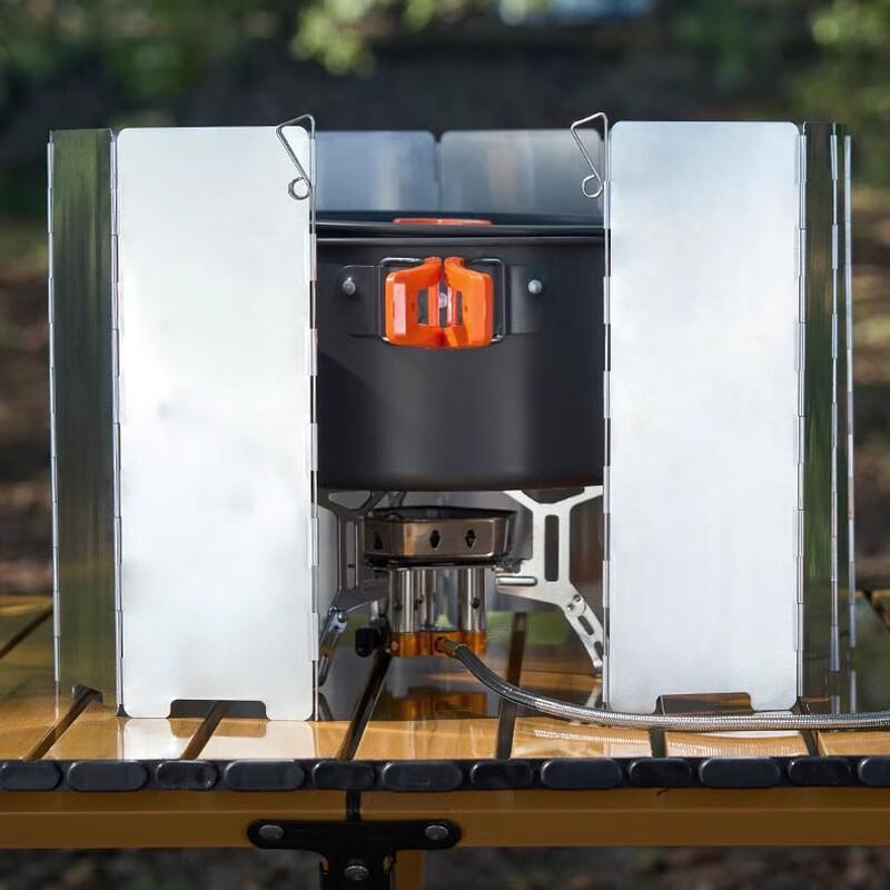 Портативный походный котелок с ветрозащитой