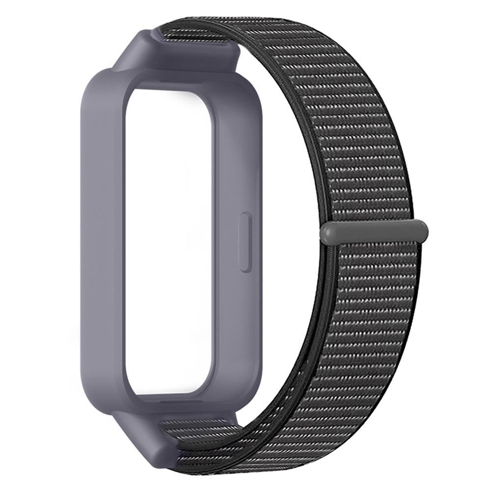 For Xiaomi Smart Band 9 Active/Redmi Band 3 Nylon Strap Magic Tape Design Watch Band