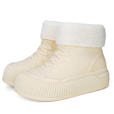 Мужские и женские унисекс водонепроницаемые сапоги из ПВХ, новый стиль, легкие, до колена, для дождя и снега, резиновая стелька, садоводство, зима