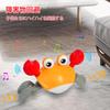 Kids Crawling Crab Toy with Electronic Light Up Crawling Automatically Avoids Moving Toy for Boys and Girls Music, Toy, Obstacles, Kids,