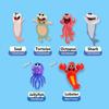 Stationery Gift School Octopus Lobster PVC Creative Book Markers Bookmarks 3D Stereo Sea Animal