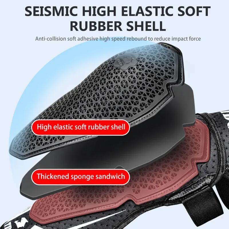 Breathable Mesh Motorcycle Knee Pads for Summer Riding - Adjustable Protective Guards with Shockproof Design, Lightweight & Vent