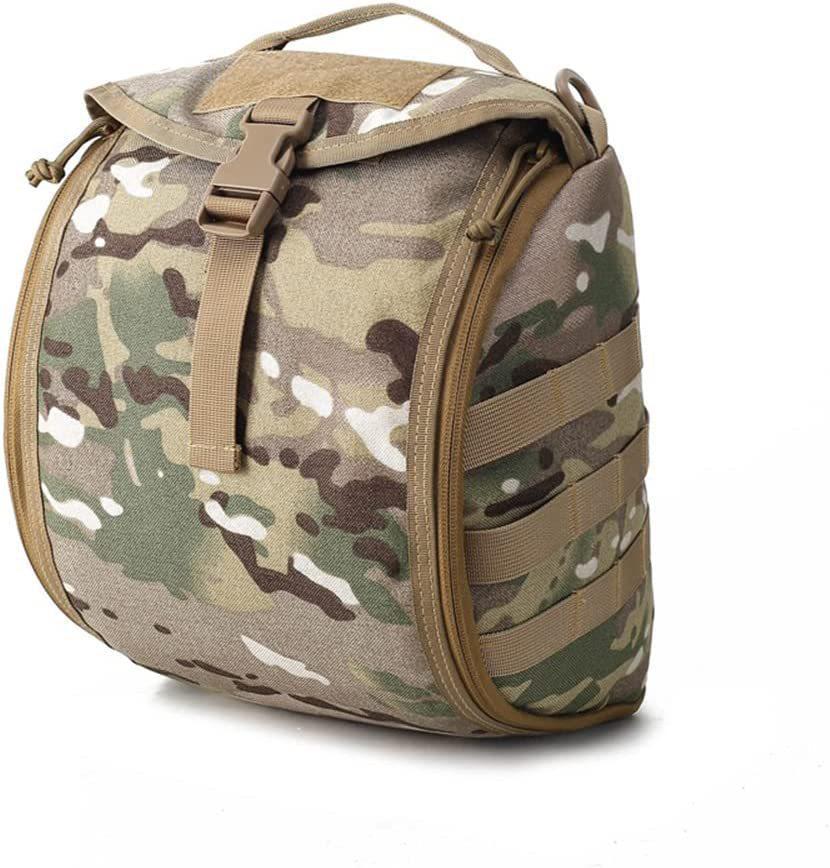 Camouflage MOLLE Tactical Helmet Storage Bag - Outdoor Sports Accessory
