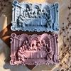 DIY Last Supper Mural Silicone Candle Mold Last Dinner Jesus Family Plaster Resin Decor Molds Gypsum Form Crafts Making Molds