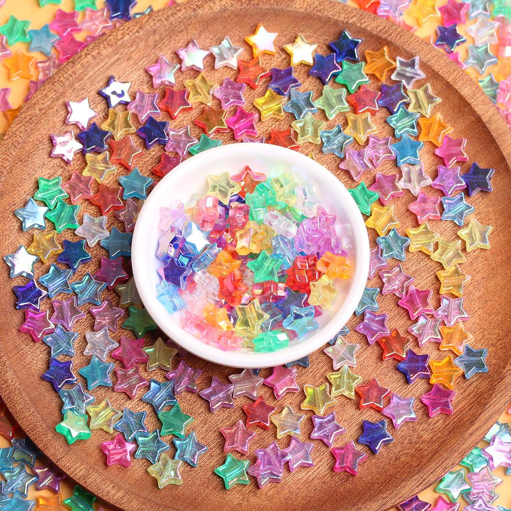 500 г/пакет, 11 мм, около 2000 шт. AB цвет для изготовления ювелирных изделий, свободные бусины-разделители, аксессуары для самостоятельного изготовления, бусины ручной работы со звездами, пентаграмма
