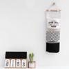 3 Pockets Hanging Storage Bag Wall Mounted Wardrobe Sundries Hanging Bag Cotton Linen Bathroom Toiletry Home Decor Hanging Bag