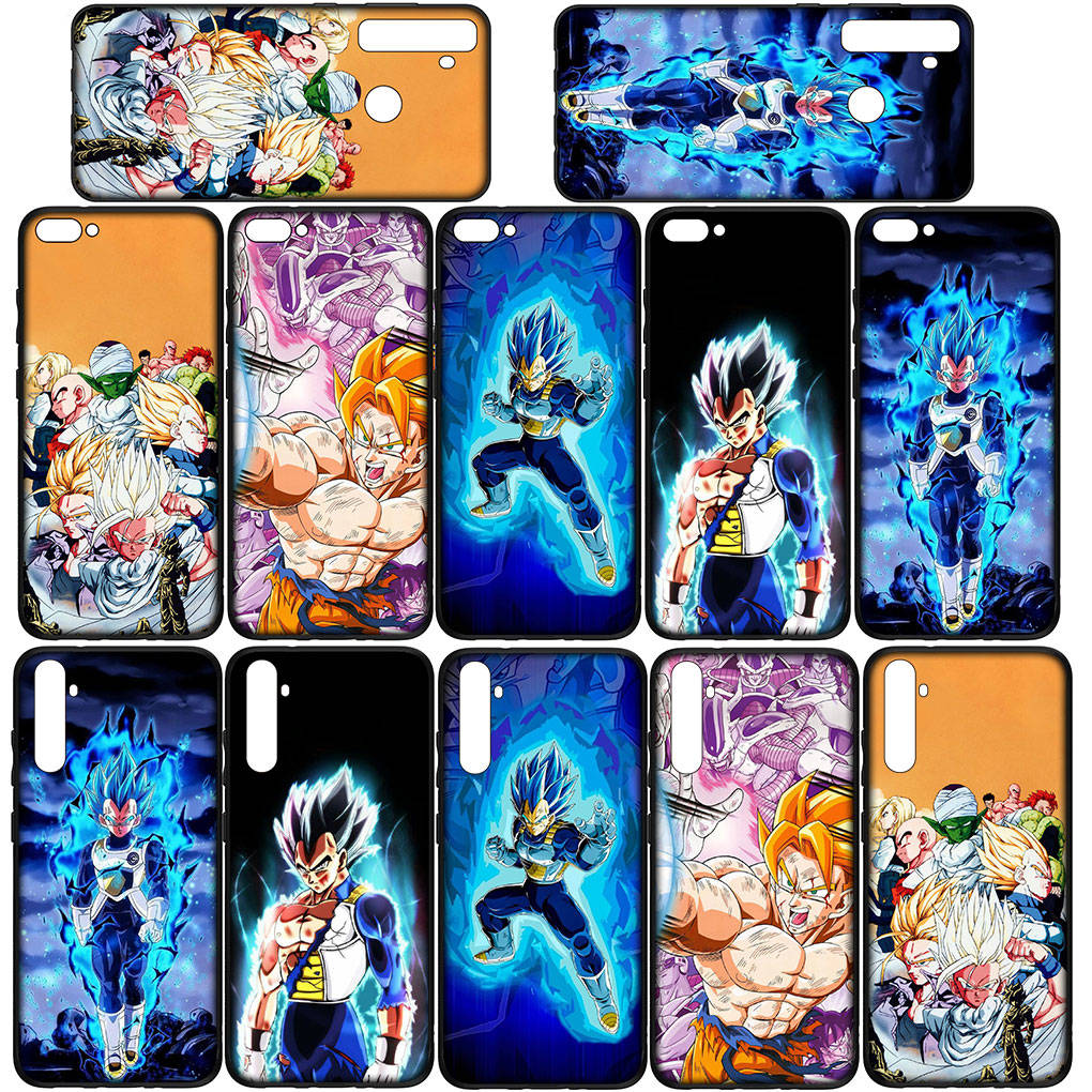Чехол для телефона Samsung Galaxy S24 S23 iPhone 15 14 Xiaomi Redmi Note 13 12 11 8 10 9 Pro Max X XR OPPO A15 Huawei Vegeta IV Dragon Ball Z Goku Cover