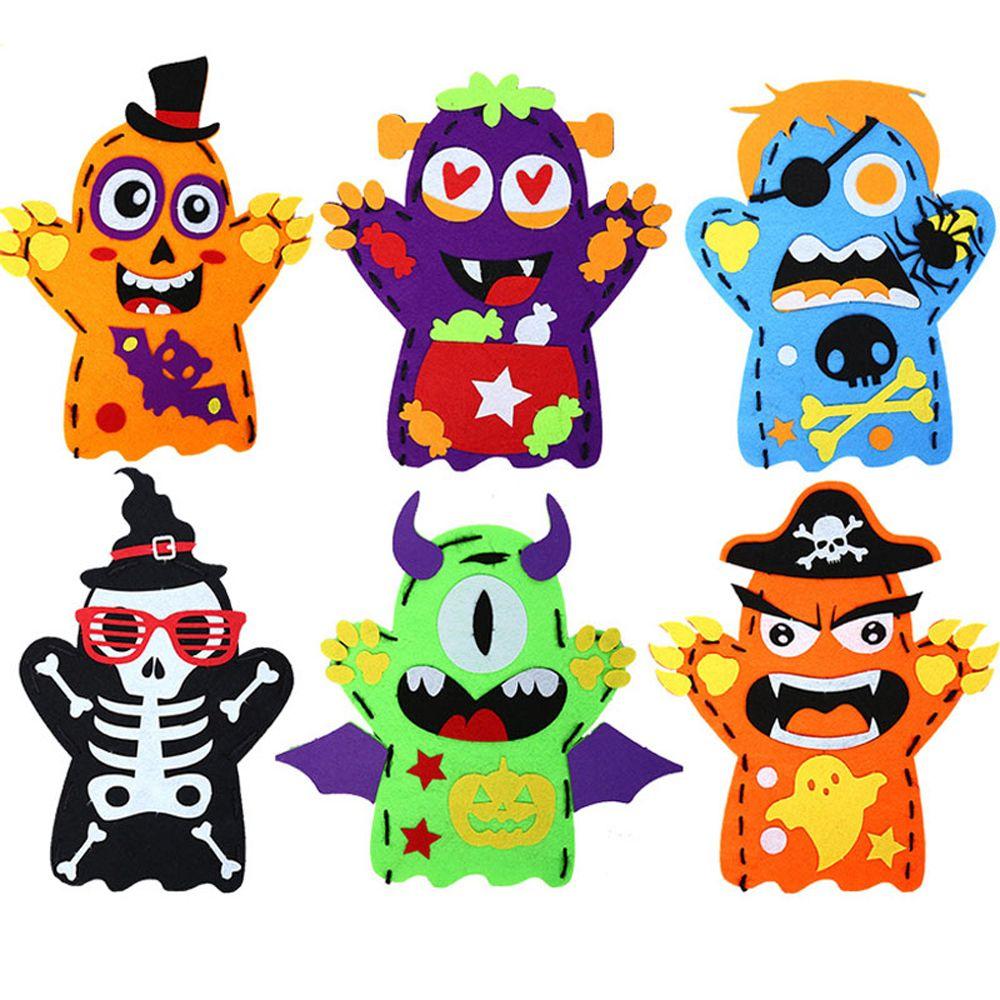 Toy Puppet Props Halloween Decoration DIY Hand Puppet Kits Halloween Puppet Hand Puppet Toy