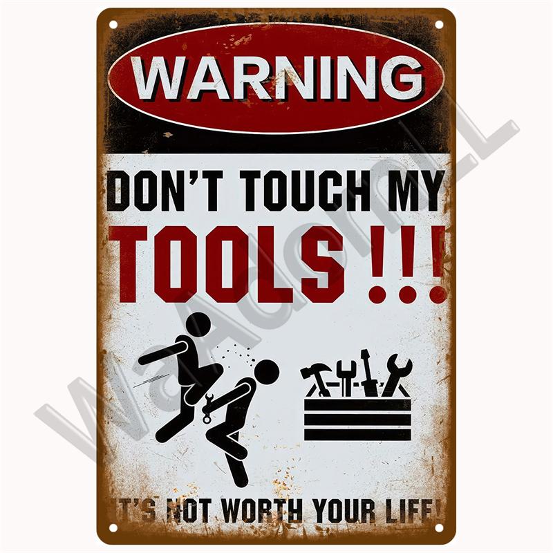Винтажный предупреждающий металлический знак, табличка с уведомлением, жестяная табличка, знак опасности, настенное искусство, настенное украшение, настенная роспись, домашний декор, бары, пещера для мужчин