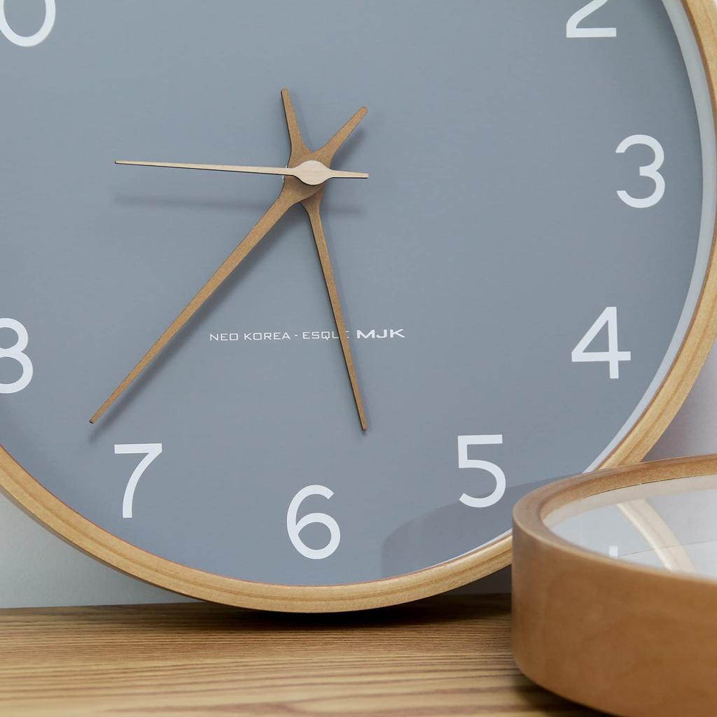 Настенные стильные настенные часы When Battery Wall Scandinavian Wall Interior Large Easy to Wall 12 дюймов BOMU-TECHBOMU Clock, Clock, Analog, Quiet, Hanging,