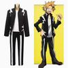 Anime My Hero Academia Cosplay Costume Kaminari Denki Short Wigs Hairpin Black Uniform Suit Halloween Christmas Party Outfit