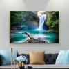 Landscape Natural Waterfall Scenery Canvas Painting Posters and Prints Wall Art Pictures Modular Living Room Home Decor No Frame