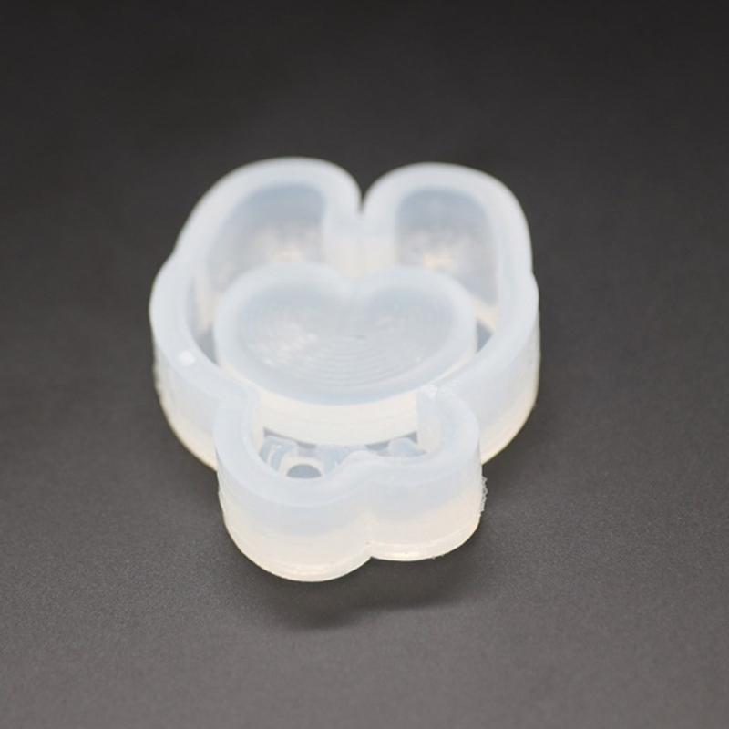 Silicone Heart Rabbit Quicksand Resin Moulds Jewelry Pendant Epoxy Mold DIY Necklace Pendant Mold Resin Shaker Mould