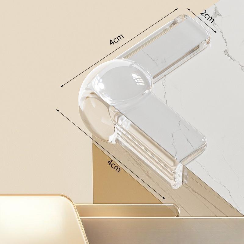 4 Airbag Table Corner Anti-collision Angle Anti-knock Silicone Protective Cover Tea Table Edge Protection Angle