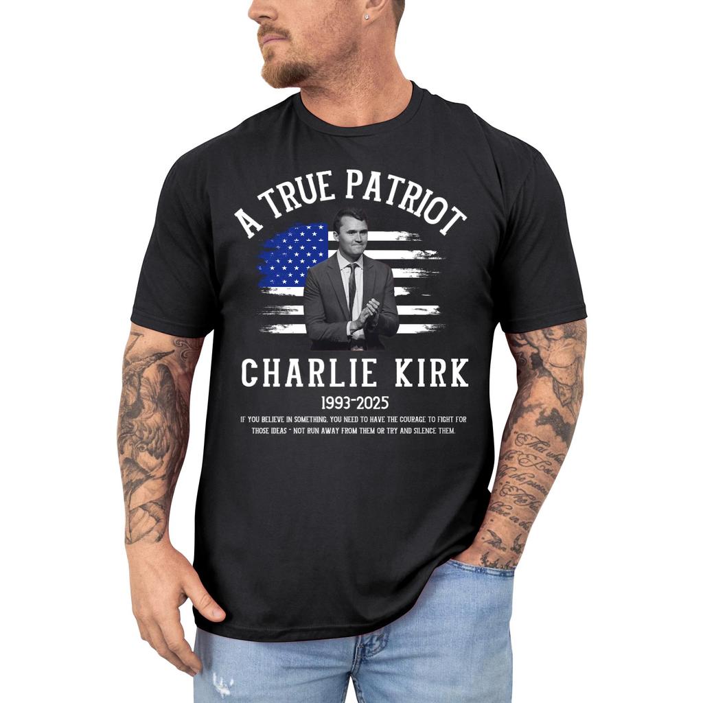 Men's Printed Short Sleeve T-Shirt Men's Loose Casual Short Sleeve Top