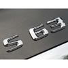 3D ABS Chrome S 63 Logo S63 Emblem Letters Sticker Car Trunk Badge Decal For S63 C217 Accessories