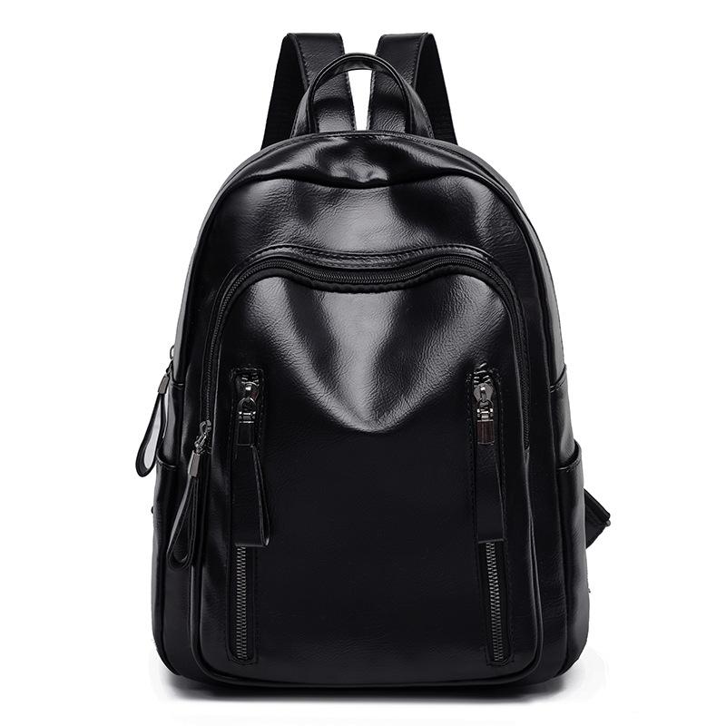 Women's Soft Leather Anti-theft Retro Casual Lightweight Backpack Handbag Travel Daily and Shopping Bag