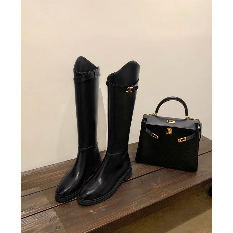 Замшевые ботинки-чулки на косом каблуке с пряжкой, на толстом высоком каблуке, женские ботинки