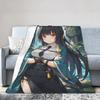 ZZZ Ellen Nicole Miyabi Plush Blanket Girls Boys  Flannel Throw Blanket For Couch Chair Super Warm Custom Quality Bedspread Gift