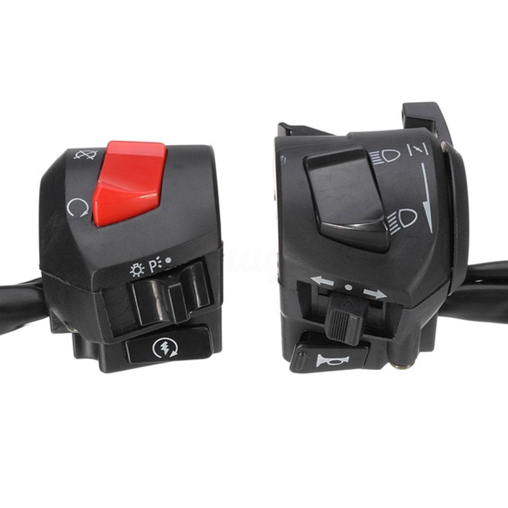 Cars Auto Parts Signal Turn Control Light Handlebar Switch Horn 2Pcs/Set Motorcycle Universal