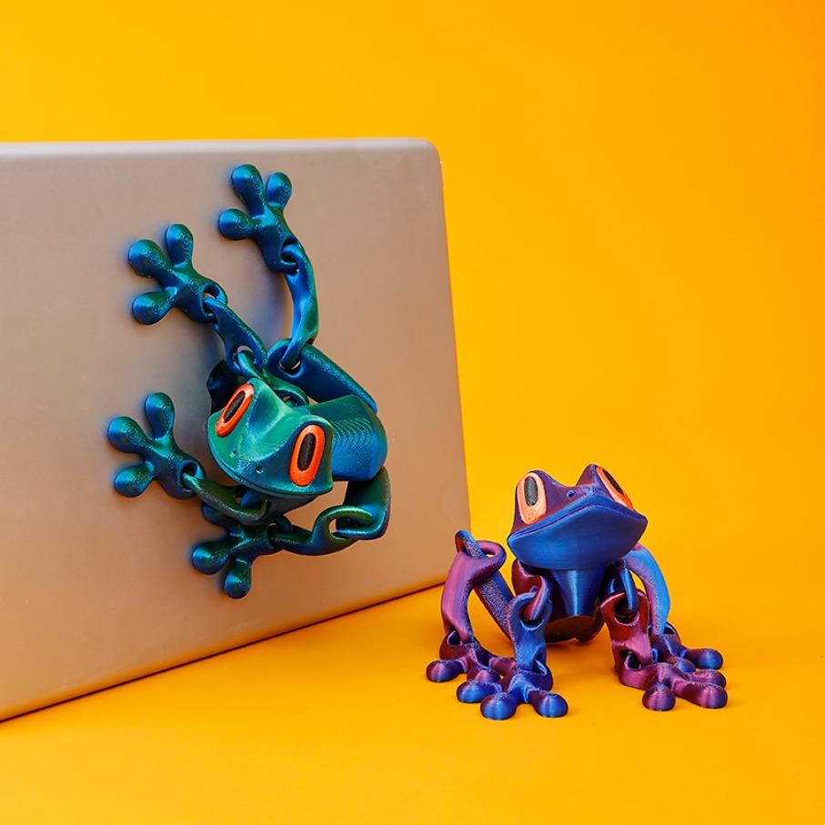Creative and Funny Lifelike 3D Frog Variable Design Refrigerator Magnets Cute Refrigerator Magnets Whiteboard Sticker Decorative