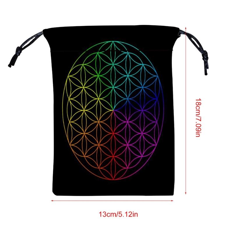 Мини Ювелирные Кости Карта Подарочный Мешочек на Завязках Мешочек для Гаданий Таро