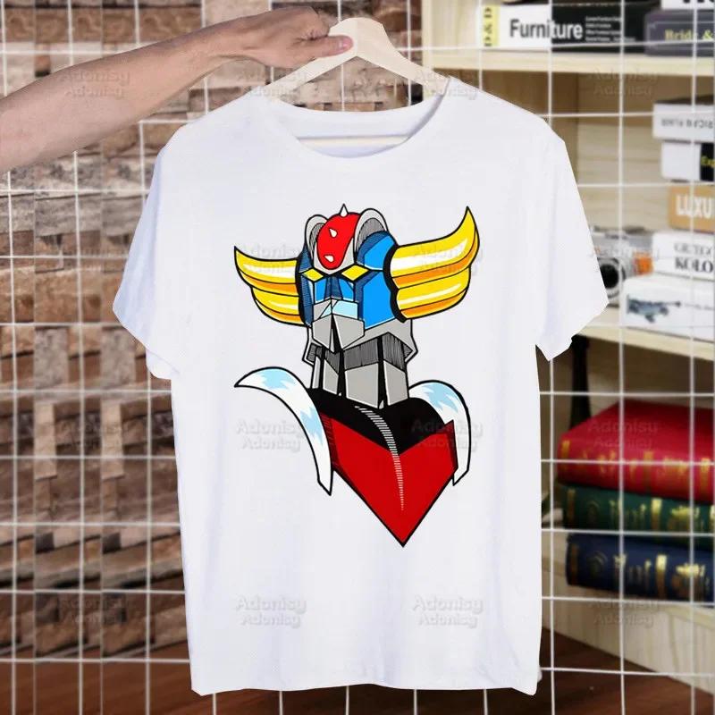 Unisexga Goldorak Ufo Robo Anime T-shirts Funny Hip Hop Summer Wo Unisex Unisex Mazinger Grendizer Tshirts Ulzzang Harajuku T-Shirt Shirt Shirt
