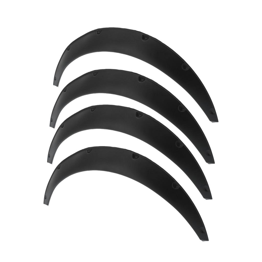 4pcs Wheel Eyebrow Protector Flexible PP Widened Decorative Wheel Arches Lips Universal for Car110mm   4.3in