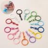 1Pc Candy Color Keychain Connector Accessories Keyring Lobster Clasp Hook With Rotating Buckle For Diy Jewelry Making