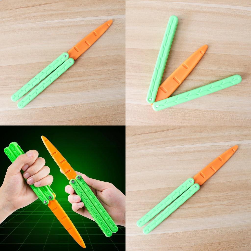 Extra Large Night Glow Carrot Unique 3d Butterfly Stress Relief Toy For Kids