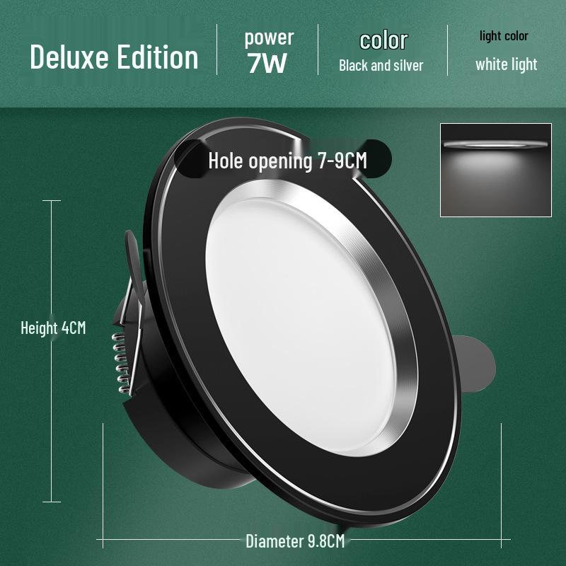 Recessed Ceiling Downlight for Living Room, 5-Inch Cutout, Bullseye Design