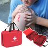 First Aid Storage Bag Zipper Closure Portable Mesh Pockets Emergency Bag with Handles for Home Office Travel