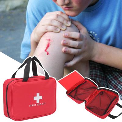 Сумка для хранения первой помощи на молнии, портативная сетчатая сумка с карманами, аварийная сумка с ручками для домашнего офиса, путешествий
