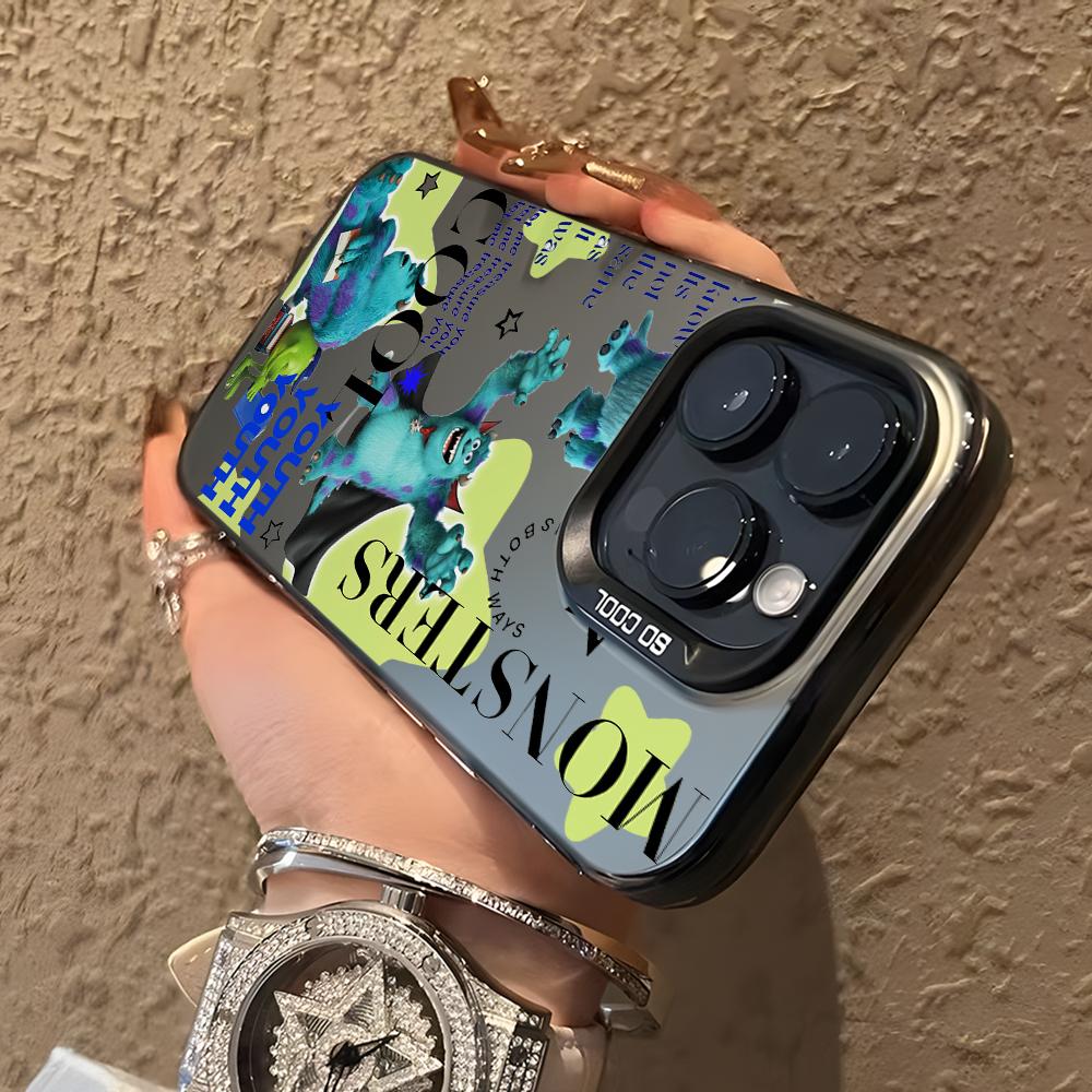 Cartoon Monsters Universitys Phone Case for iPhone 17 Air 16 16e 15 14 Plus 13 12 11 Pro Max X Xs XR 8 Colorful Silver Cover