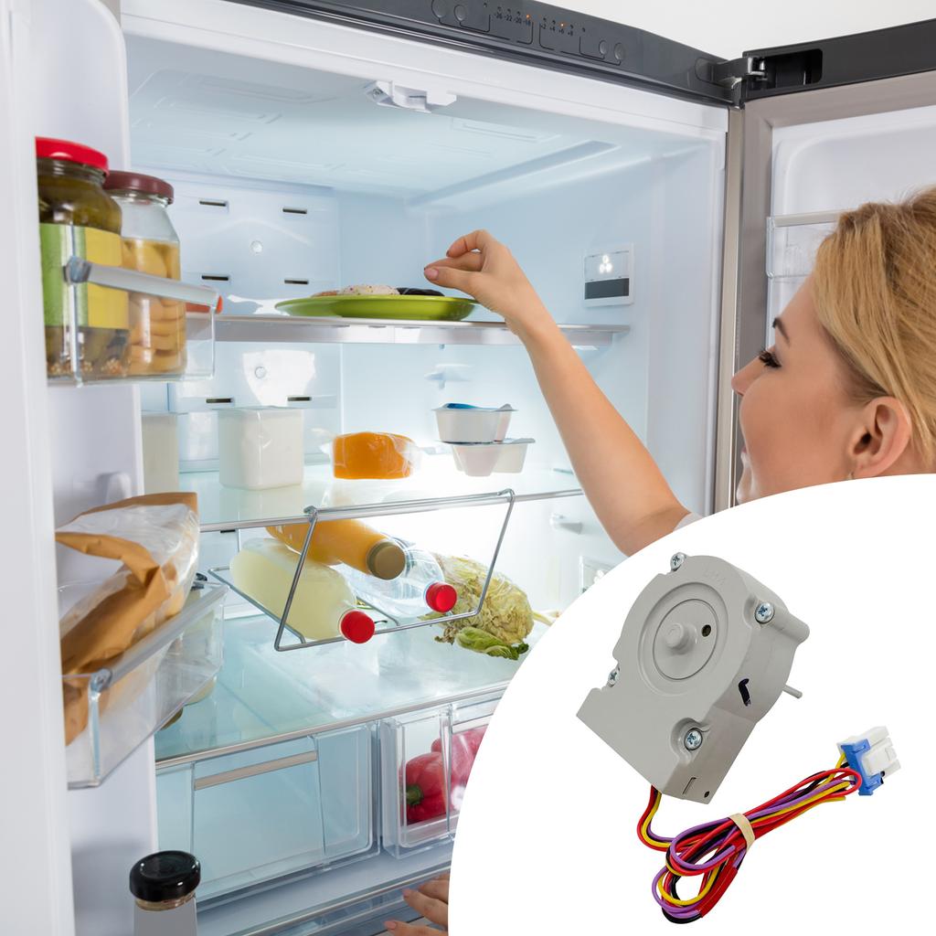 Компонент охлаждения холодильника Высокомоментный пластиковый мотор вентилятора Тихая работа для стабильного контроля температуры