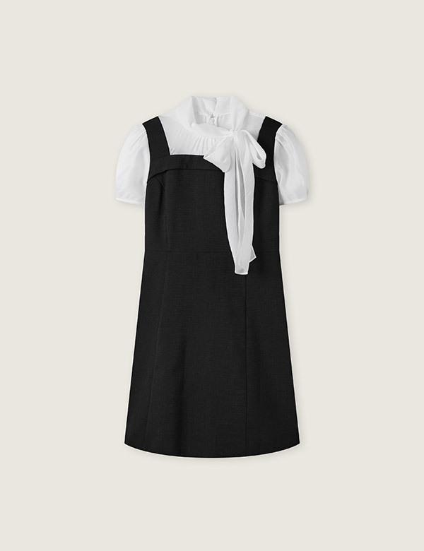 Roem Woven Matching Mini Dress Rmowg26St1