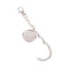 Fashion Simple Round Metal Folding Bag Hook Holder Portable Handbag Hooks Keychain Table Side Hangers Multipurpose Non-Slip Hook