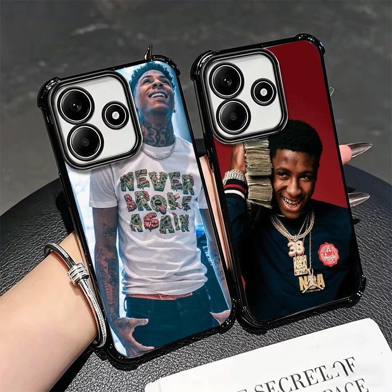 Покрытие для телефона с изображением рэпера YoungBoy Для Xiaomi Redmi Note 14 15 Pro Plus 13 12 11 11S 11T 10 9S 9 5G Противоударный чехол с подушкой безопасности